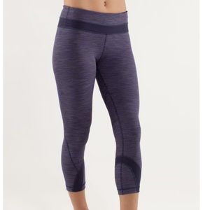 Lululemon Run: Inspire Crop II Wee Are From Space Deep Indigo / Deep Indigo 10